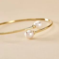 Histoire d'Or Bracelet Jonc Sammy Or Jaune Perle De Culture Clearance