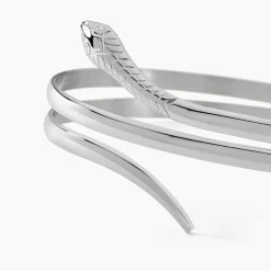 Histoire d'Or Bracelet Jonc Solitaae Argent Blanc Outlet