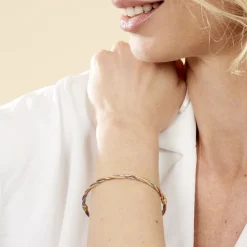 Histoire d'Or Bracelet Jonc Temani Or Tricolore Outlet