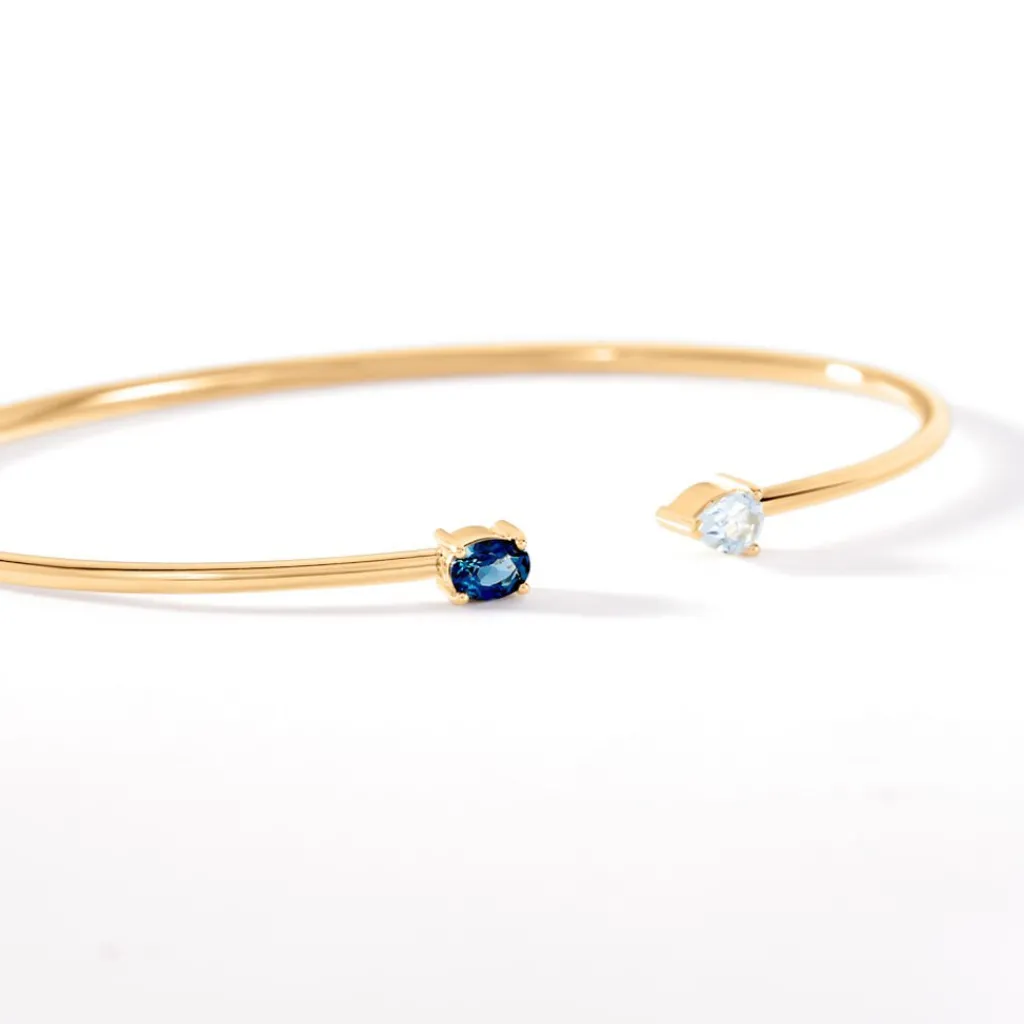 Histoire d'Or Bracelet Jonc Universe Or Jaune Topaze Outlet