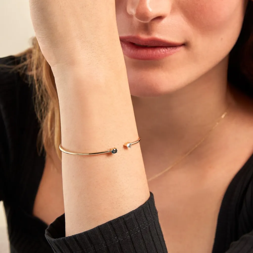 Histoire d'Or Bracelet Jonc Universe Or Jaune Topaze Outlet