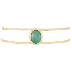 Histoire d'Or Bracelet Jonc Veina Plaqué Or Jaune Aventurine Clearance