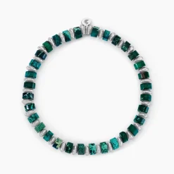 JOURDAN Bracelet Acier Blanc acier blanc vert