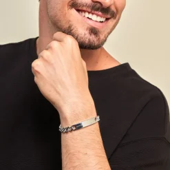 JOURDAN Bracelet Acier Gris Clearance