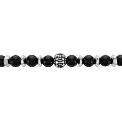 JOURDAN Bracelet Acier Gris Onyx acier gris onyx noir Hot