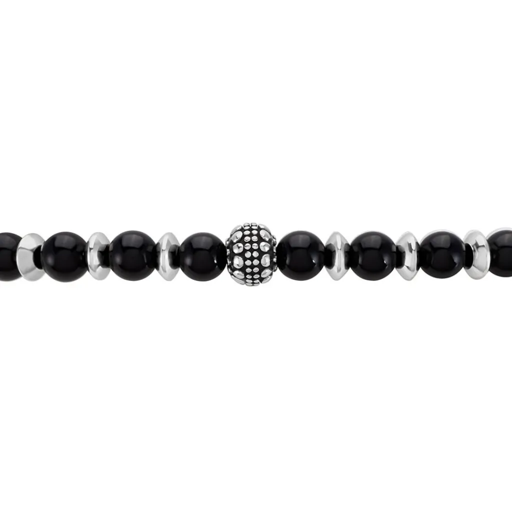 JOURDAN Bracelet Acier Gris Onyx acier gris onyx noir Hot