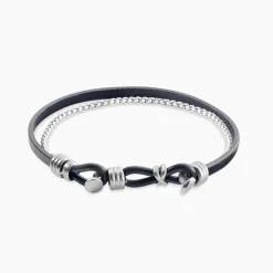 JOURDAN Bracelet Arpad Acier Argenté New