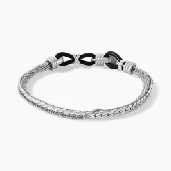 JOURDAN Bracelet Arpad Acier Argenté Clearance