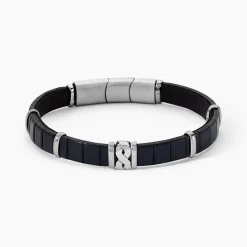 JOURDAN Bracelet Chip Cuir Noir Clearance