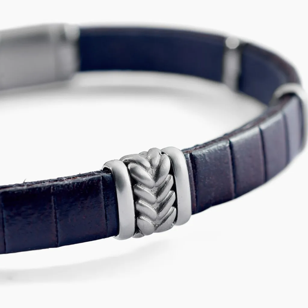 JOURDAN Bracelet Colbert Cuir Marron Online