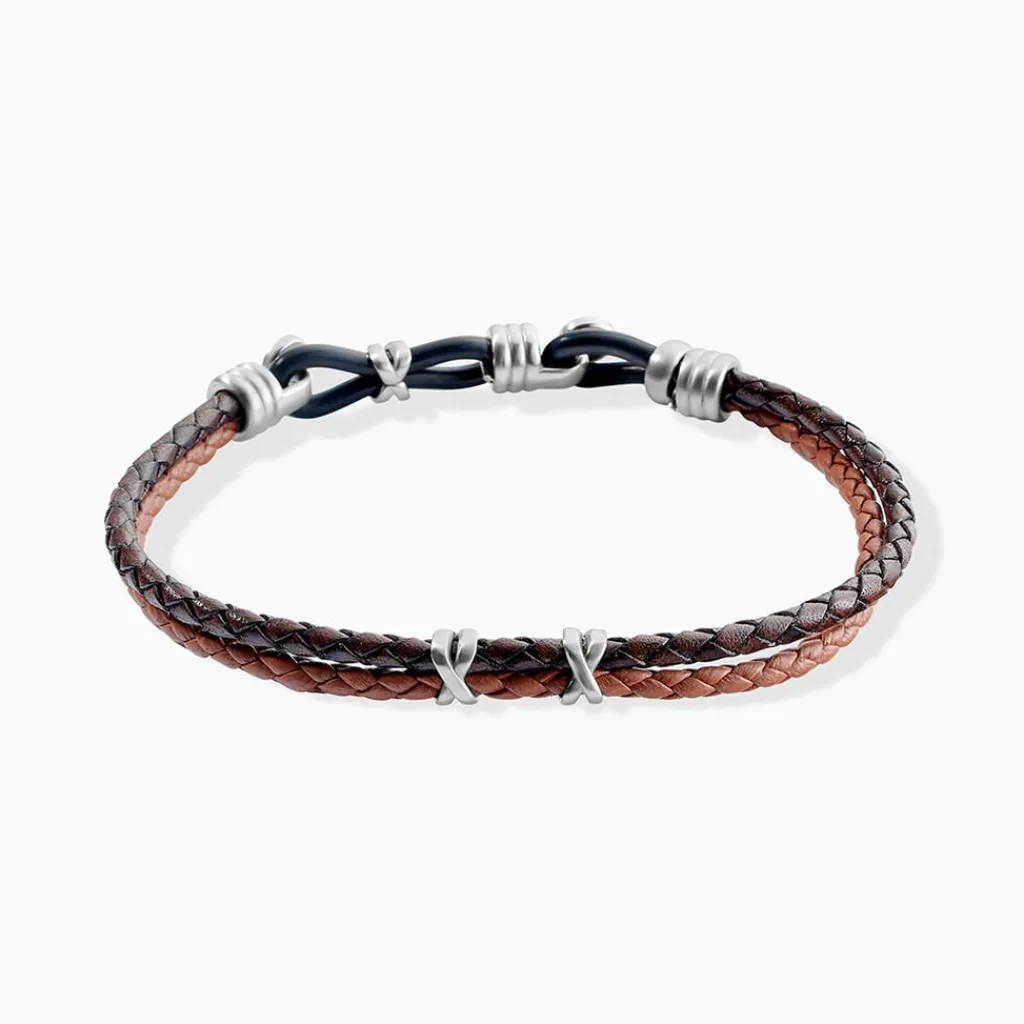 JOURDAN Bracelet Colibri Acier Marron Best