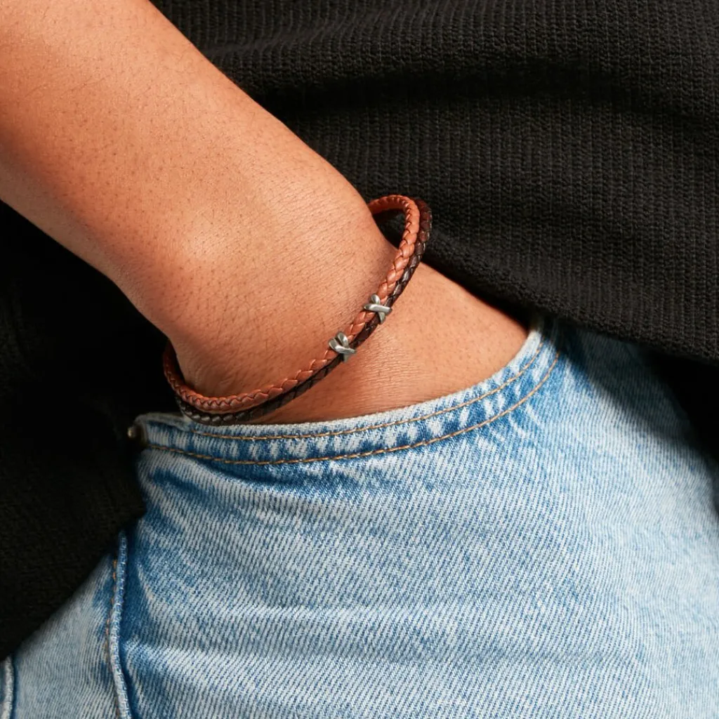 JOURDAN Bracelet Colibri Acier Marron Best