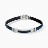 JOURDAN Bracelet Cuir Bleu Discount