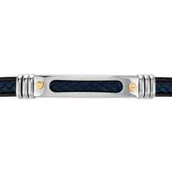 JOURDAN Bracelet Cuir Bleu Outlet