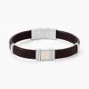 JOURDAN Bracelet Cuir Marron Outlet