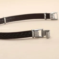 JOURDAN Bracelet Cuir Noir Clearance