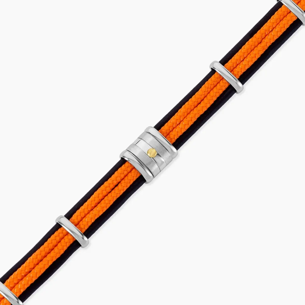 JOURDAN Bracelet Cuir Noir Clearance