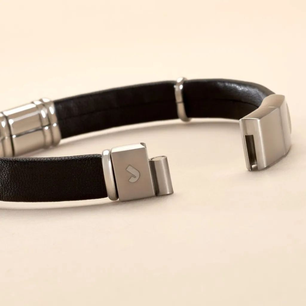 JOURDAN Bracelet Cuir Noir Online