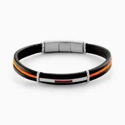 JOURDAN Bracelet Damayanti Cuir Noir Online