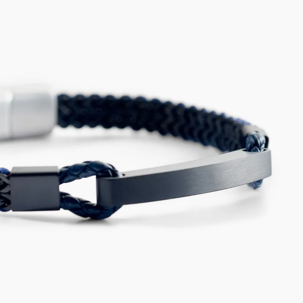 JOURDAN Bracelet Donovan Acier Noir Sale