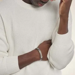 JOURDAN Bracelet Herens Acier Blanc Sale