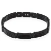 JOURDAN Bracelet Homme Rio Acier Noir