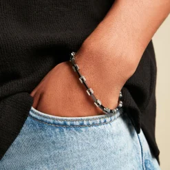 JOURDAN Bracelet Iain Acier Argenté