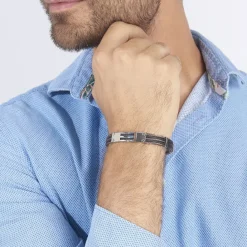 JOURDAN Bracelet Leonilde Acier Bicolore Sale