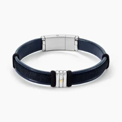 JOURDAN Bracelet Orso Cuir Bleu Online