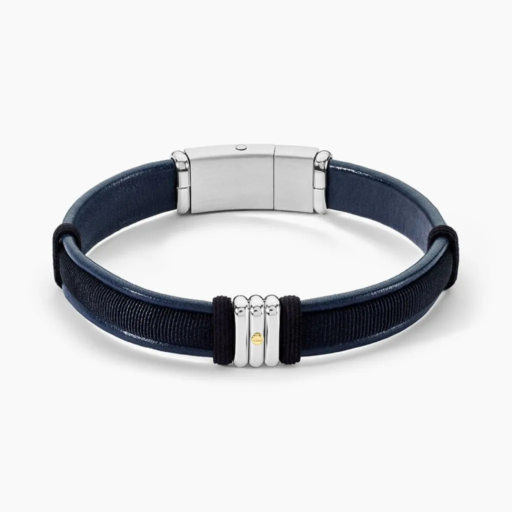 JOURDAN Bracelet Orso Cuir Bleu Online