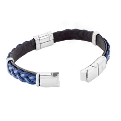 JOURDAN Bracelet Trenza Acier Bicolore Sale