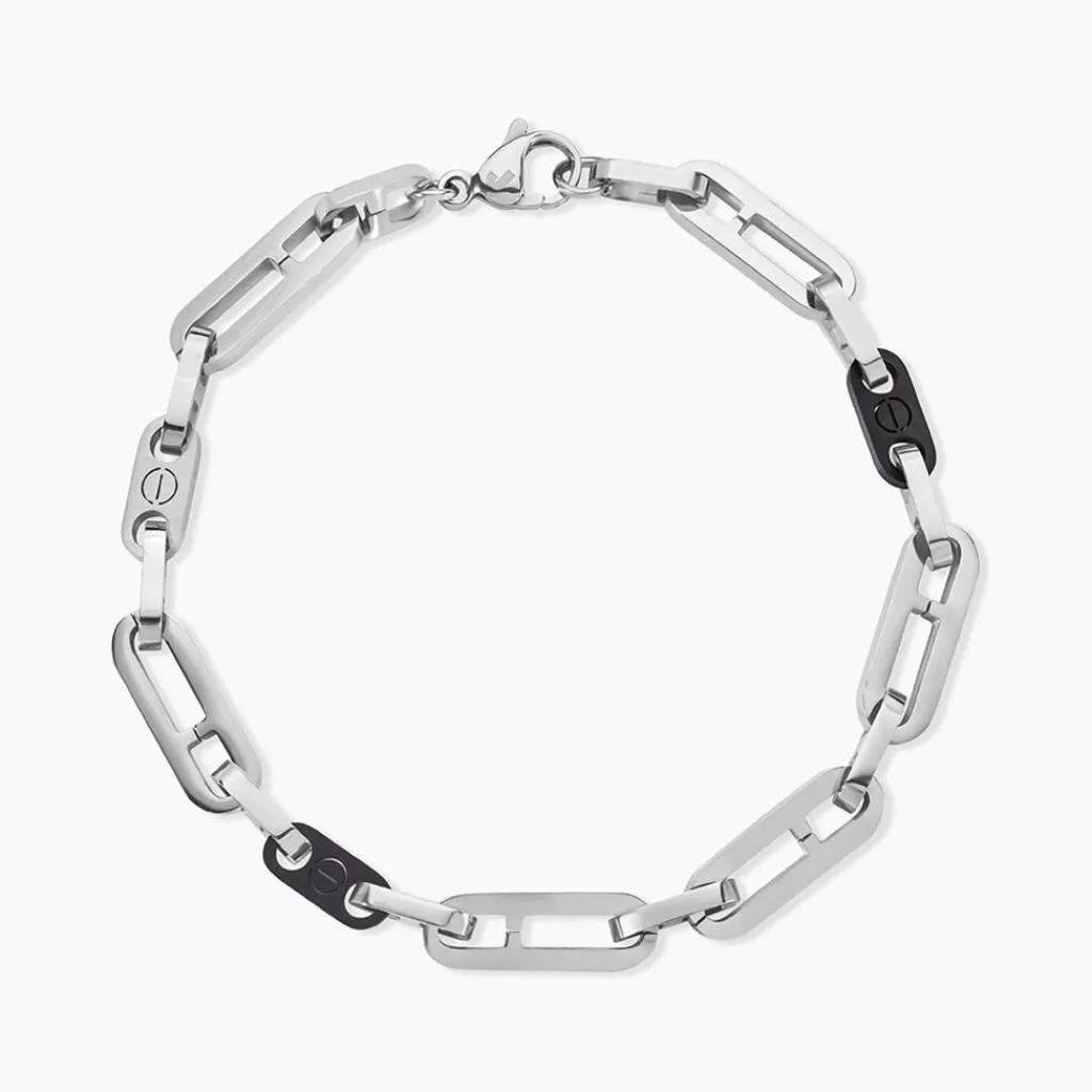 JOURDAN Bracelet Vilo Acier Argenté Clearance