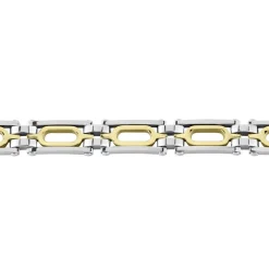 JOURDAN Bracelet Wild Acier Blanc Et Jaune acier bicolore Discount