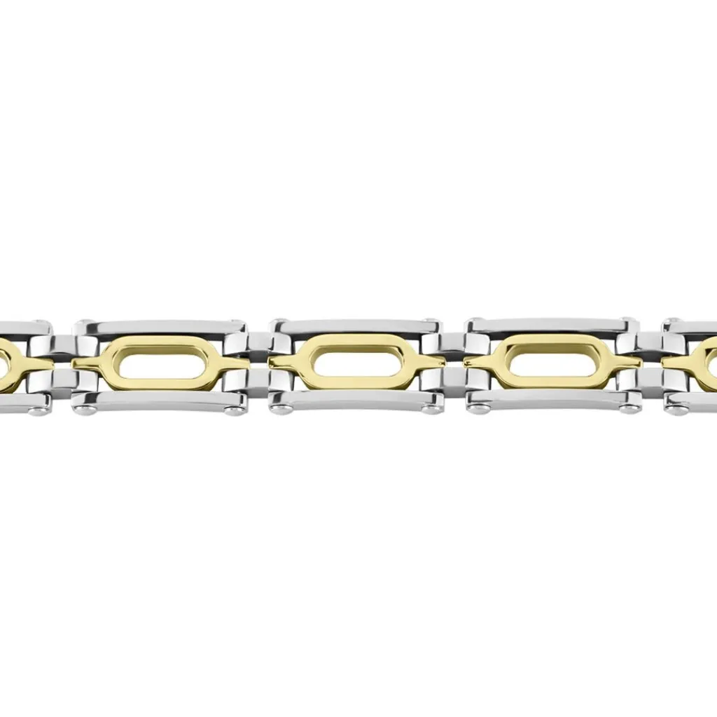 JOURDAN Bracelet Wild Acier Blanc Et Jaune acier bicolore Outlet