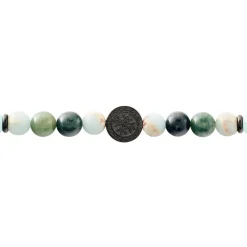 JOURDAN Bracelet Yasur Acier Noir Quartz Amazonite acier noir quartz vert Online
