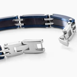 JOURDAN Bracelet Zephir acier bleu New