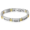 JOURDAN Bracelet Zephir Acier Bicolore Dore / Blanc Clearance