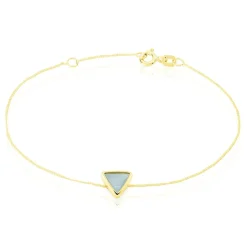 Histoire d'Or Bracelet Juliete Or Jaune Aigue Marine Discount