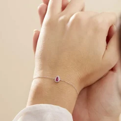 Histoire d'Or Bracelet Juliettina Et Diamant or blanc rubis Discount