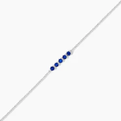 Histoire d'Or Bracelet Karrie Argent Blanc Oxyde De Zirconium argent blanc oxyde bleu Hot