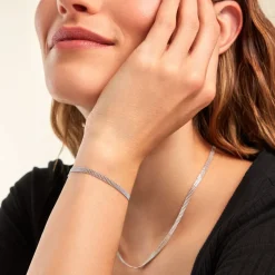 Histoire d'Or Bracelet Kelline Argent Blanc Discount