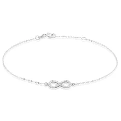 Histoire d'Or Bracelet Klothilda De Zirconium or blanc oxyde Sale