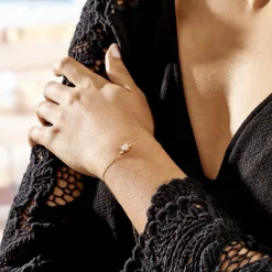 Histoire d'Or Bracelet Klothilda De Zirconium or blanc oxyde Sale