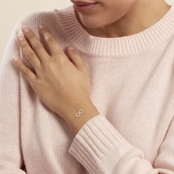 Histoire d'Or Bracelet Klothilda De Zirconium or jaune oxyde Clearance