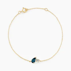 Histoire d'Or Bracelet Kobina Or Jaune Topaze Oxyde De Zirconium New