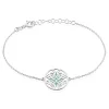 Histoire d'Or Bracelet Krysia Argent Blanc Email Turquoise Outlet