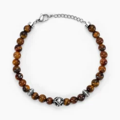 Histoire d'Or Bracelet Labhras Acier Blanc acier blanc quartz marron Clearance