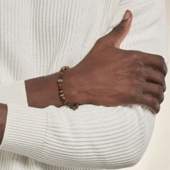 Histoire d'Or Bracelet Labhras Acier Blanc acier blanc quartz marron Clearance