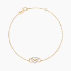 Histoire d'Or Bracelet Lacey Or Bicolore Oxyde De Zirconium Discount