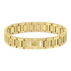 LACOSTE BIJOUX Bracelet Lacoste Metropole Acier Jaune New